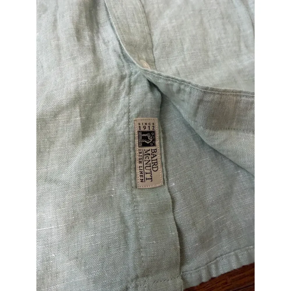 J. Crew Men's Irish Linen Button Down Shirt Size Medium